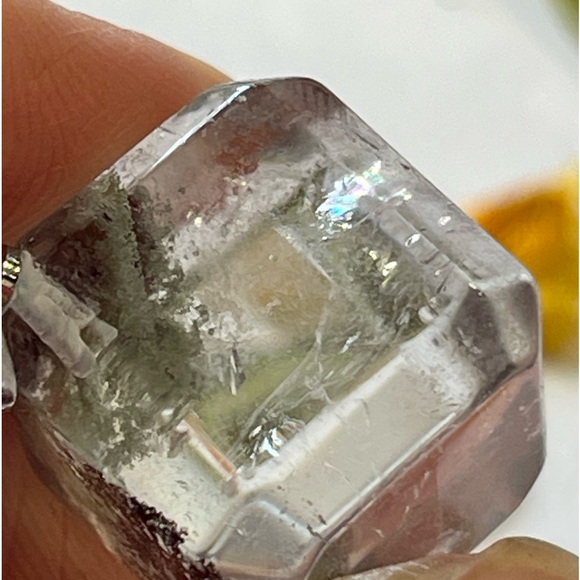 Garden Quartz Phantom Quartz Pendant Set of 2 pieces Crystal Natural Gemstone - Picture 3 of 16